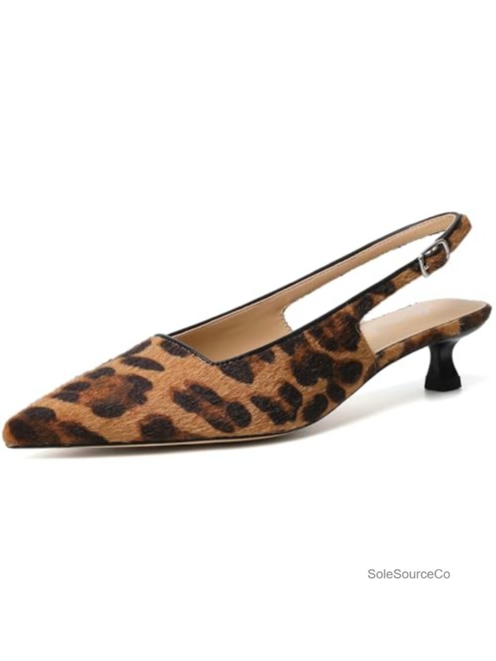 Pointed Toe Kitten Heels Slingback Pumps for Party Work Office Daily